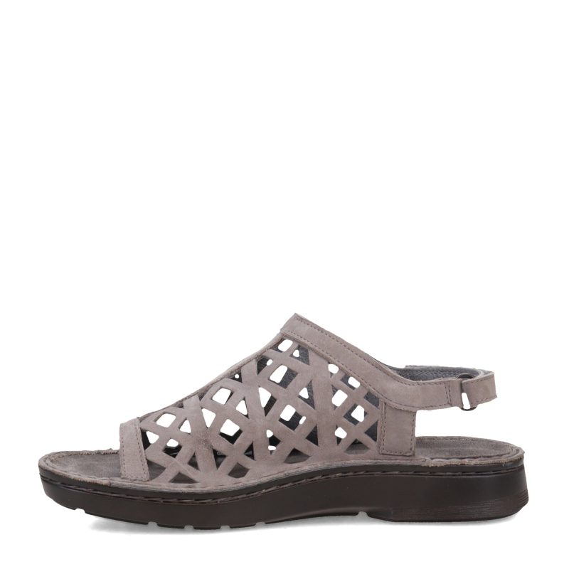 63417 BA8 Womens Naot Amadora Sandal Grey Nubuck 3