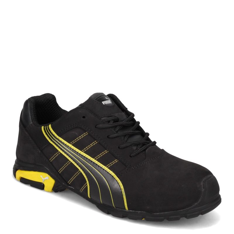 642715 Mens Puma Safety Amsterdam Low Work Shoe Black