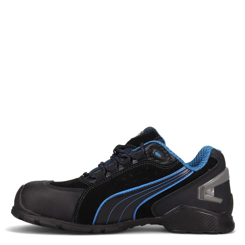 642755 Mens Puma Safety Rio Low Work Shoe Black 3