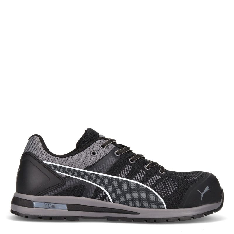 643165 Mens Puma Safety Elevate Low Work Shoe Black 1