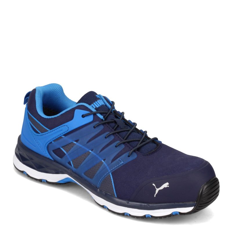 643855 Mens Puma Safety Velocity 20 Low Work Shoe Blue