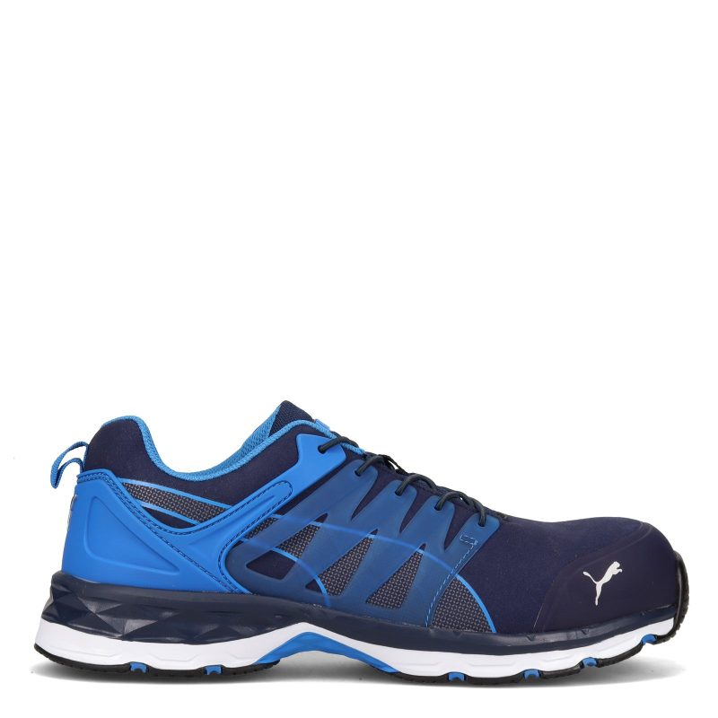 643855 Mens Puma Safety Velocity 20 Low Work Shoe Blue 1