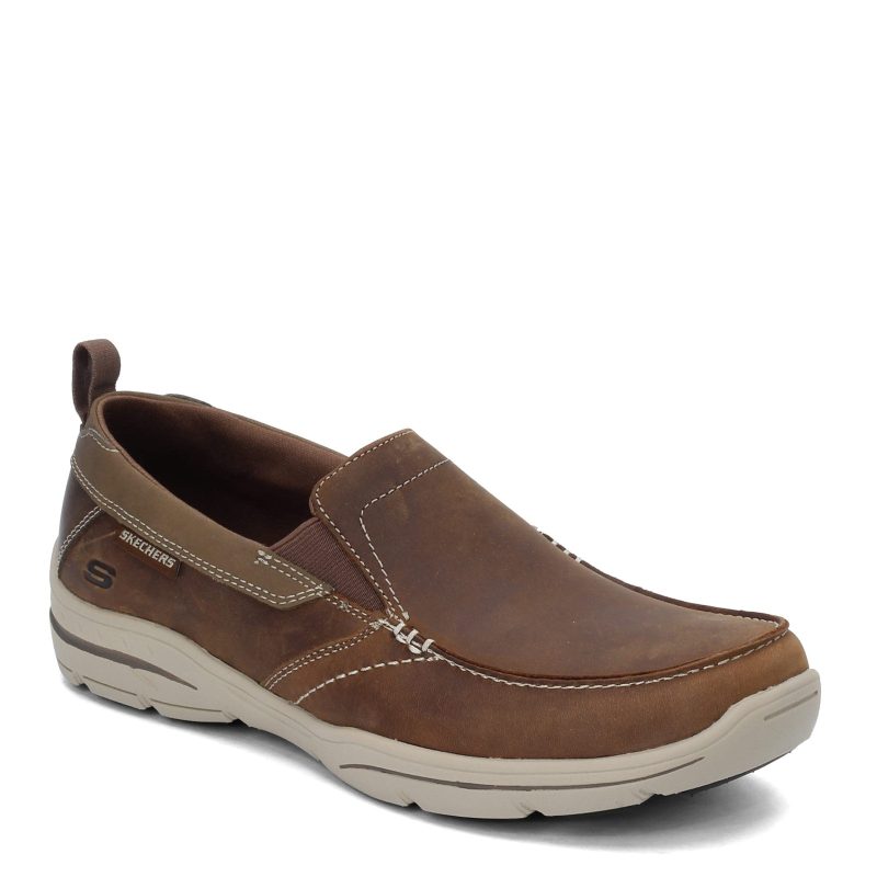 64858 DSCH Mens Skechers Relaxed Fit Harper Forde Slip On Desert