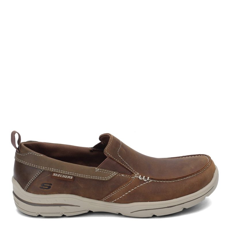 64858 DSCH Mens Skechers Relaxed Fit Harper Forde Slip On Desert 1