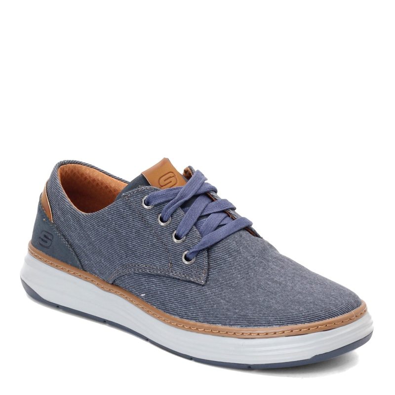 65981 Nvy Mens Skechers Moreno Ederson Sneaker Navy