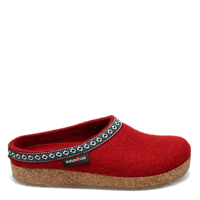 711001 42 Womens Haflinger Grizzly Classic Wool Clog Red 1 f6770ff4 c8f9 469b 90b7 3b65bab8cb7a