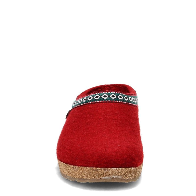 711001 42 Womens Haflinger Grizzly Classic Wool Clog Red 2 5f58253f 7ba7 443a 8660 5d7e98726520