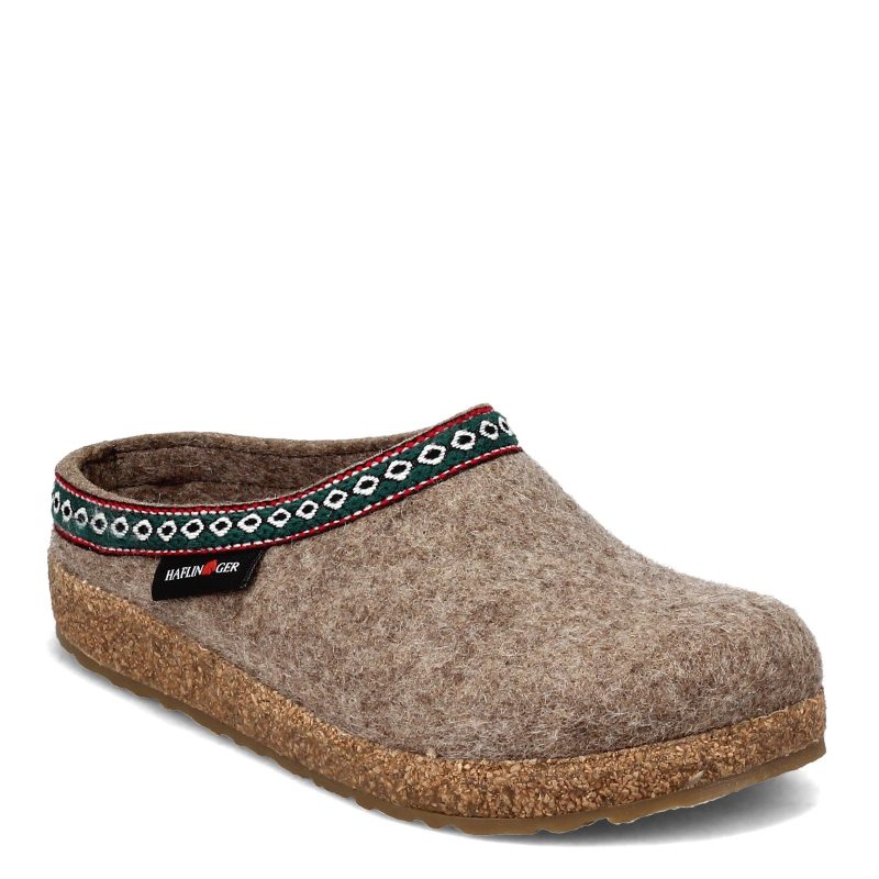 711001 550 Unisex Haflinger Grizzly Classic Wool Clog Earth 1eb0e2b3 d581 4961 a2ce ae105d4d4e53