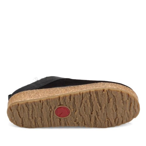 713015 3 Womens Haflinger Snowbird Clog Black 6