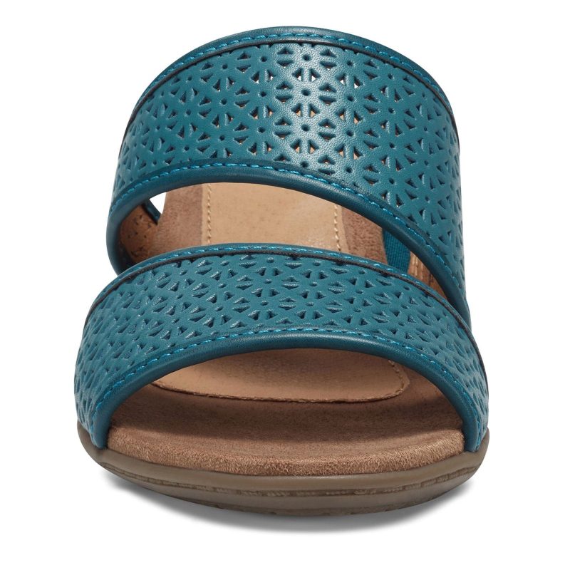 7258102 432 Womens Earth Origins Cayla Sandal Teal 2