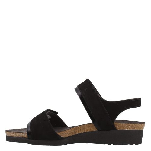 7308 N42 Womens Naot Aisha Sandal Wide Width Black Nubuck 4