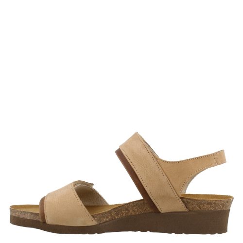 7308 Sfk Womens Naot Aisha Sandal Wide Width Beige Nubuck 4