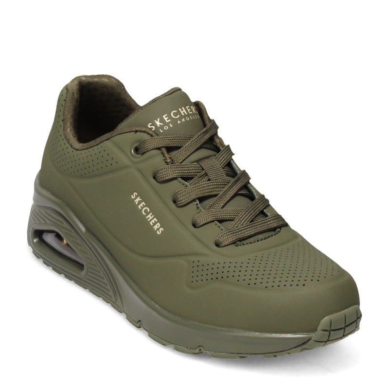 73690 Olv Womens Skechers Street Uno Stand On Air Sneaker Olive 2f6cb6d2 4260 4fa7 bb37 bed9938cffb7