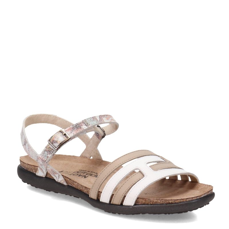 7458 WEO Womens Naot Lucy Sandal White Beige