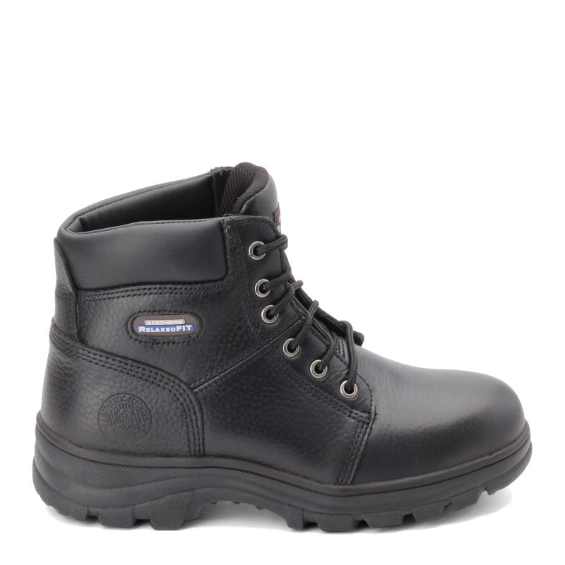 76561 Blk Womens Skechers Workshire Peril St Boot Black 1