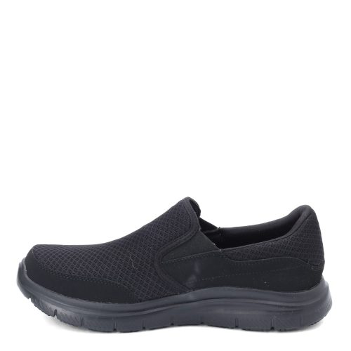 77048 Ew Blk Mens Skechers Flex Advantage Mc Allen Sr Work Shoe Wide Width Black 3