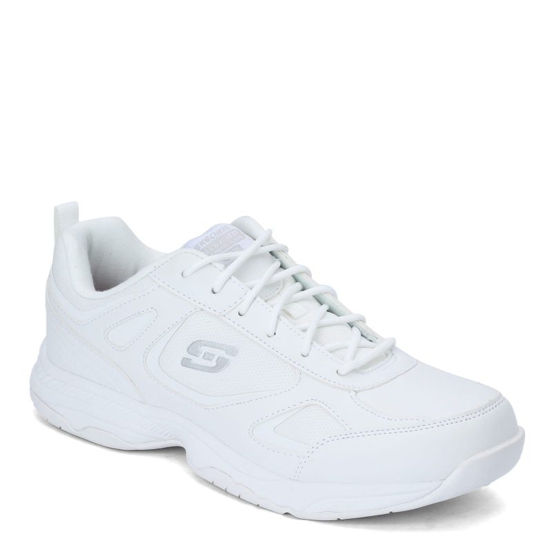 77111 Wht Mens Skechers Dighton Sr Sneaker White e88c22b5 b243 4e1e 967d 0e24308b16e2