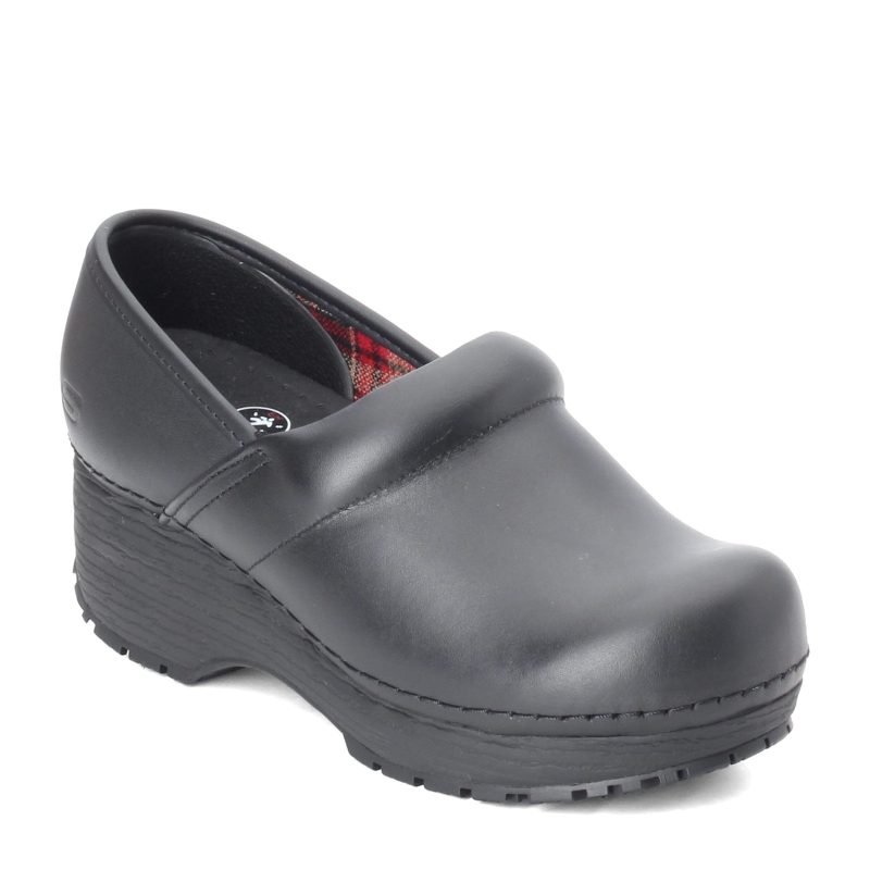 77227 Blk Womens Skechers Clog Sr Candaba Work Shoe Black