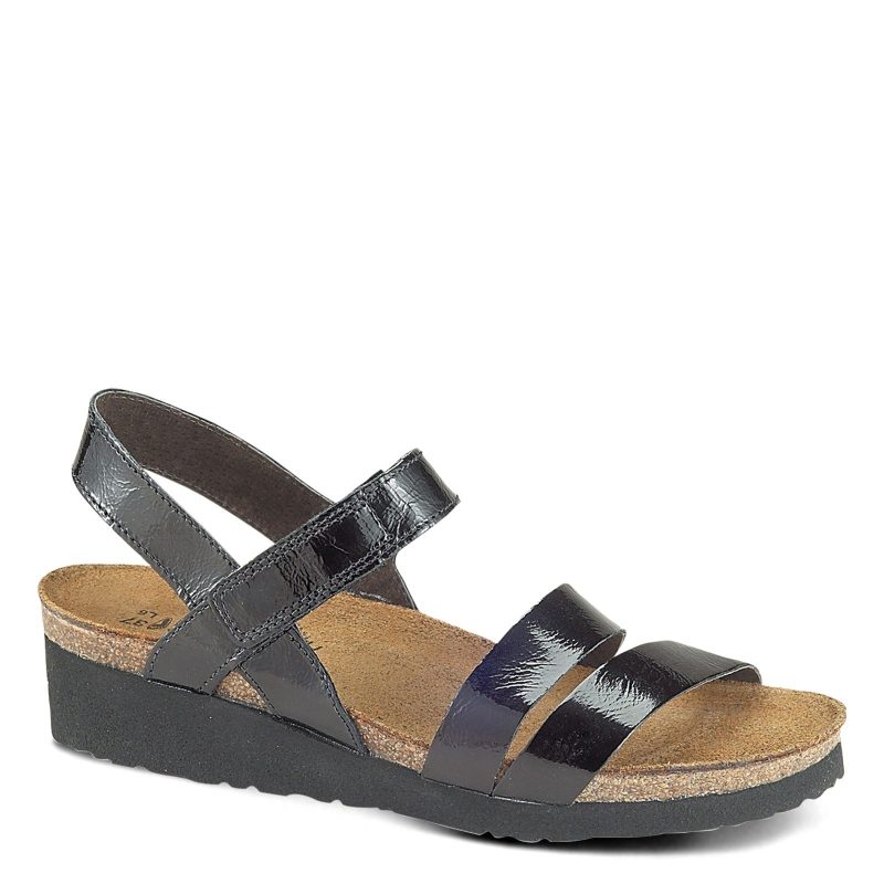 7806 501 Womens Naot Kayla Sandal Black Patent