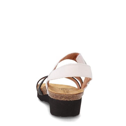 7806 WFX Womens Naot Kayla Sandal White Black 4