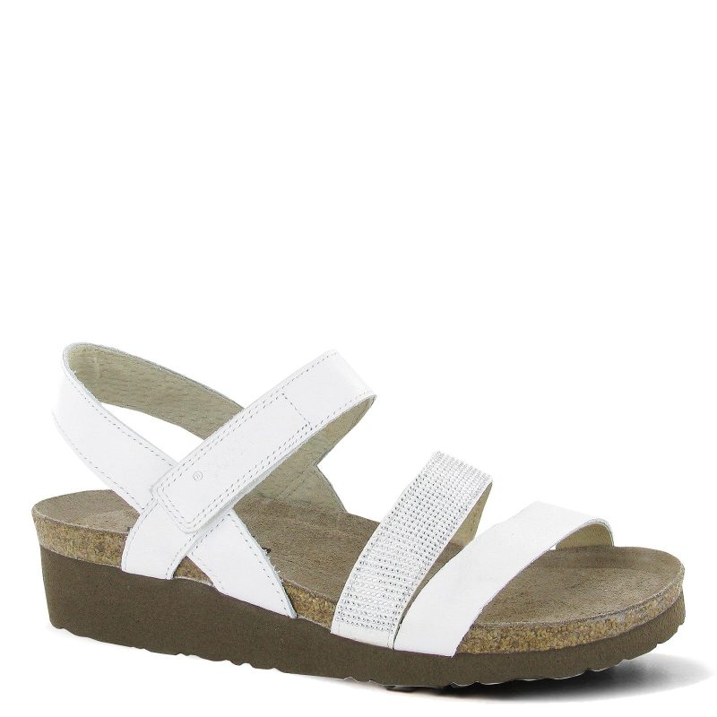 7807 Wb4 Womens Naot Krista Sandal White Lthrwhite W