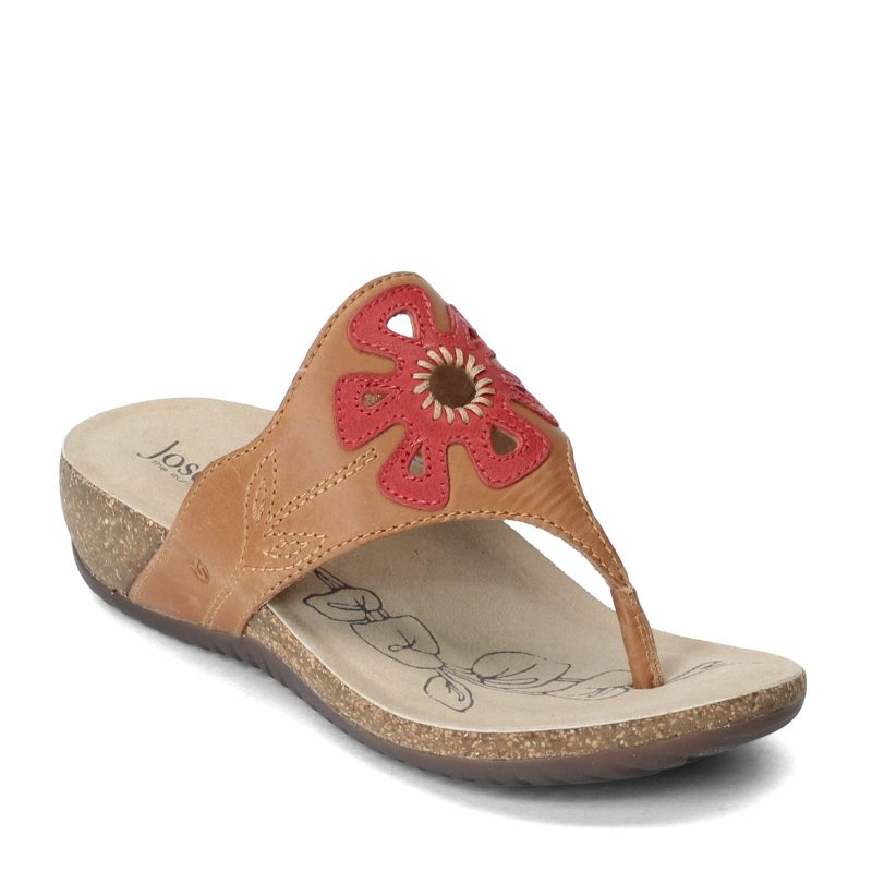 78809 721371 Womens Josef Seibel Natalya 09 Sandal Tan Red