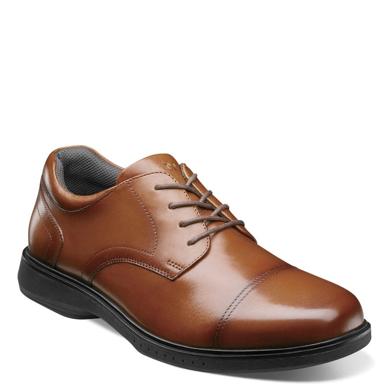 84944 221 Mens Nunn Bush Kore Pro Cap Toe Oxford Cognac