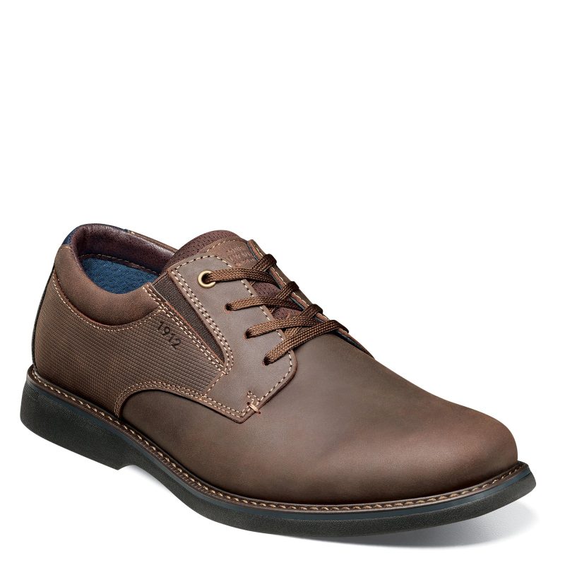 84962 215 Mens Nunn Bush Otto Plain Toe Oxford Brown