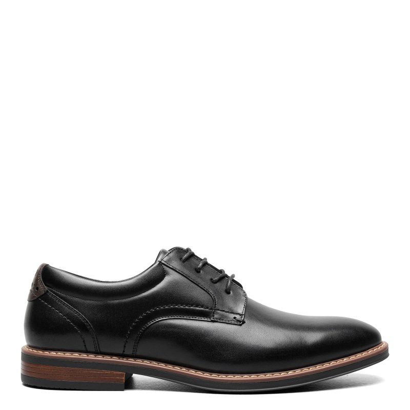 84982 001 Mens Nunn Bush Centro Flex Plain Toe Oxford Black 1