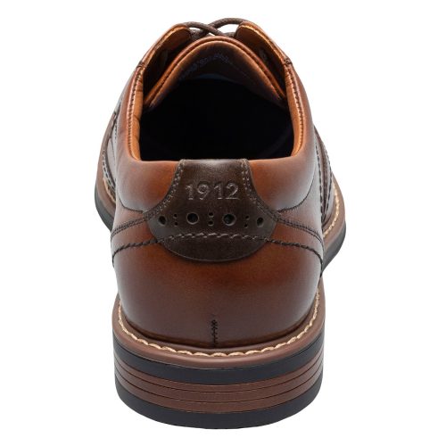 84983 221 Mens Nunn Bush Centro Flex Wingtip Oxford Cognac 4