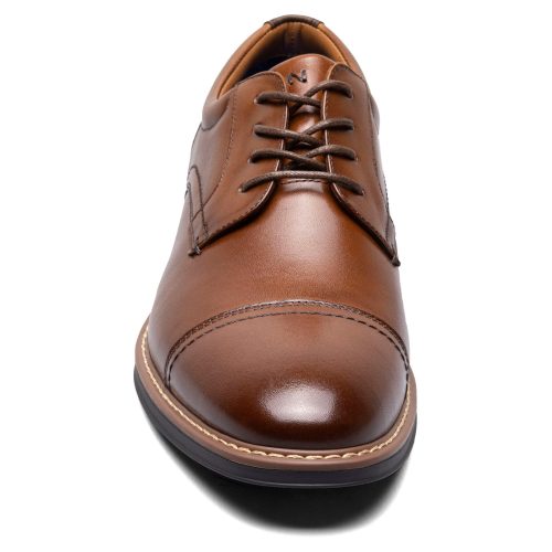 84984 221 Mens Nunn Bush Centro Flex Cap Toe Oxford Cognac 2