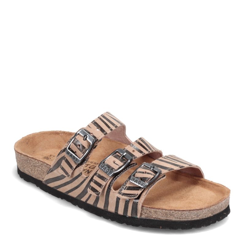 8700 Ec6 Womens Naot Austin Sandal Tan Zebra