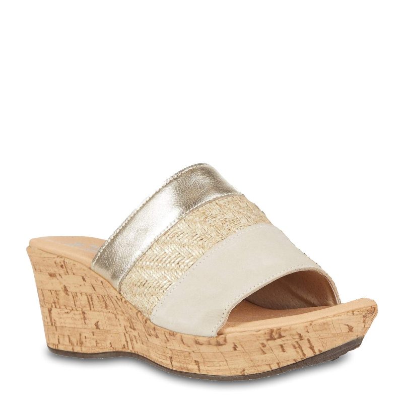 87004 Wdt Womens Naot Tiki Sandal Beige Gold fe5cba00 be0f 4923 a1dc c9cf80d72e26