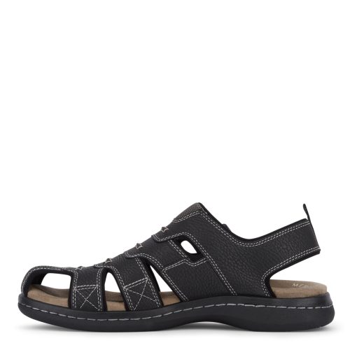 90 21374 Mens Dockers Searose Sporty Sandal Black 2