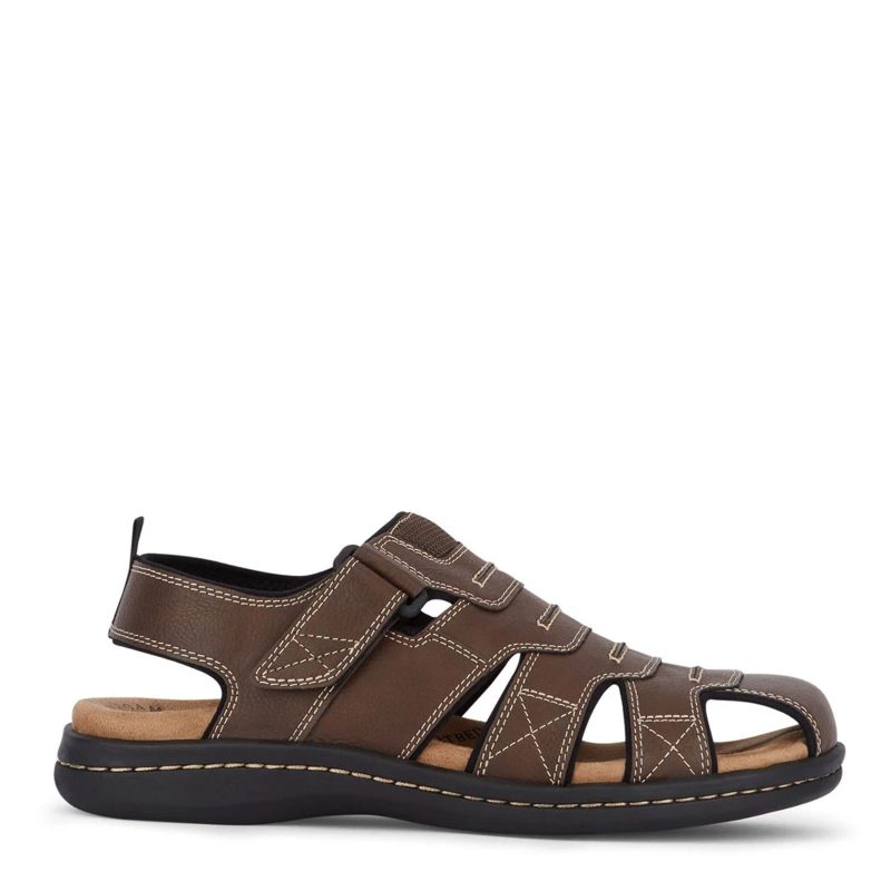 90 21379 Mens Dockers Searose Sporty Sandal Briar 1