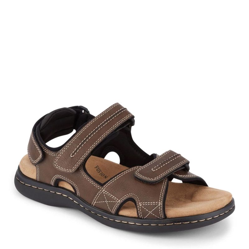 90 21382 Mens Dockers Newpage Sandal Dark Tan