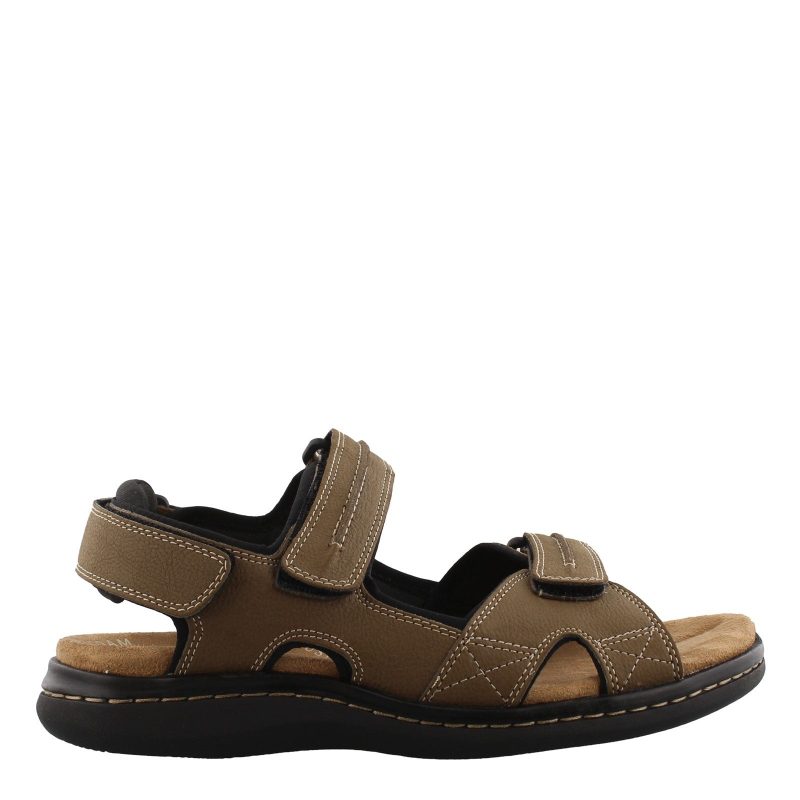 90 21382 Mens Dockers Newpage Sandal Dark Tan 1