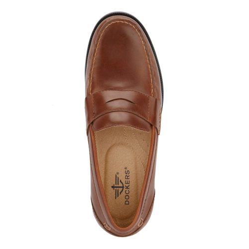 90 36532 Mens Dockers Colleague Penny Loafer Tan 2