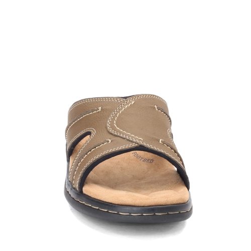 90 71392 Mens Dockers Sunland Slide Sandal Dark Tan 2