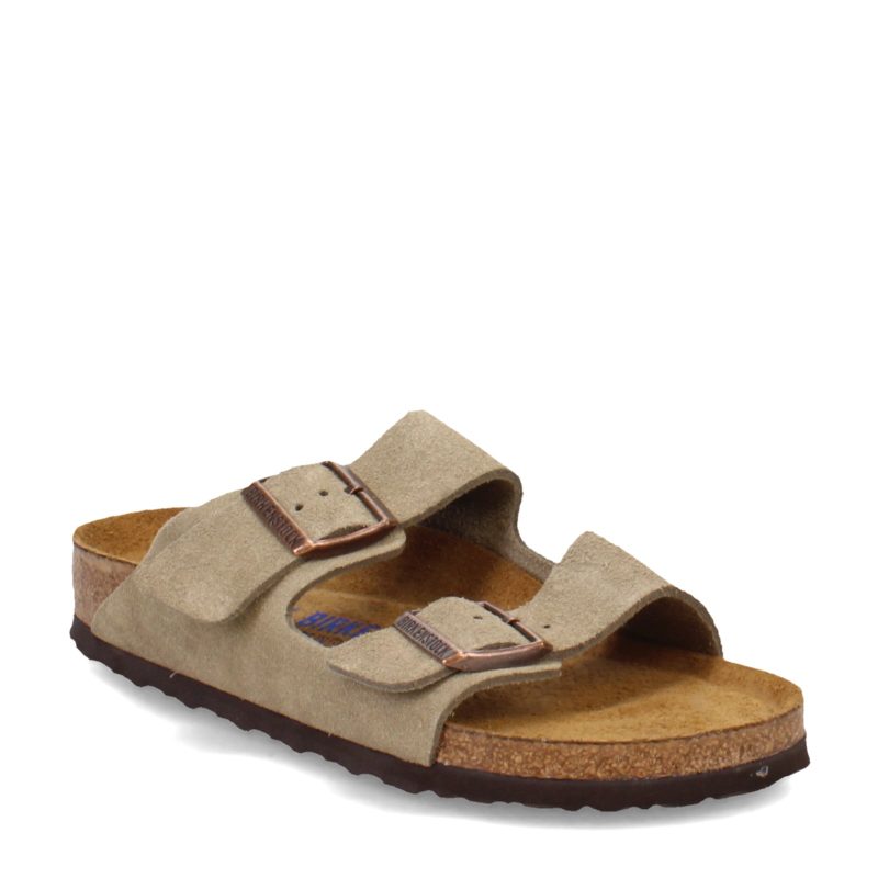 95130 3 N Unisex Birkenstock Arizona Soft Footbed Sandal Narrow Width Taupe