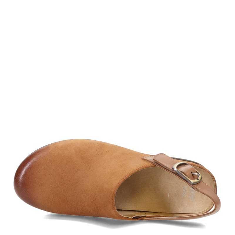 9605 375300 Womens Dansko Merrin Clog Tan Suede 5