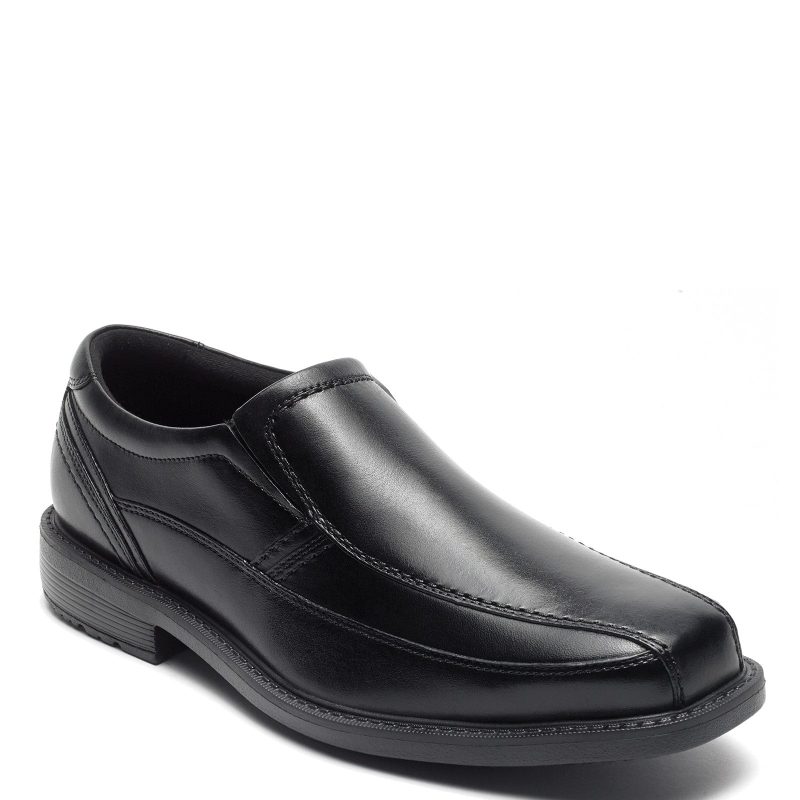 A13019 Mens Rockport Style Leader 2 Bike Toe Slip On Black