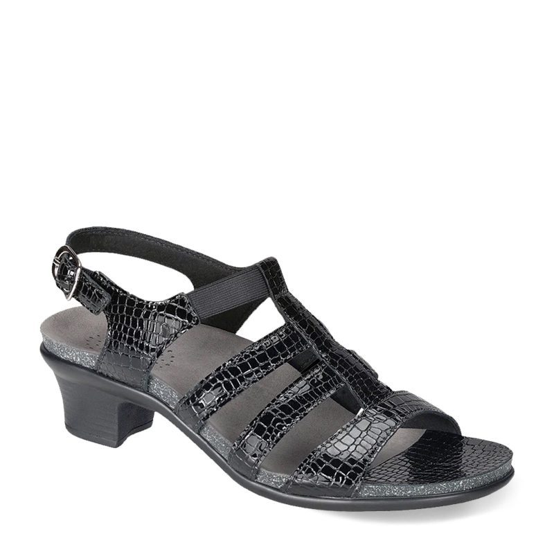 ALLEGRO BLK CRO Womens Sas Allegro Sandal Black Croc