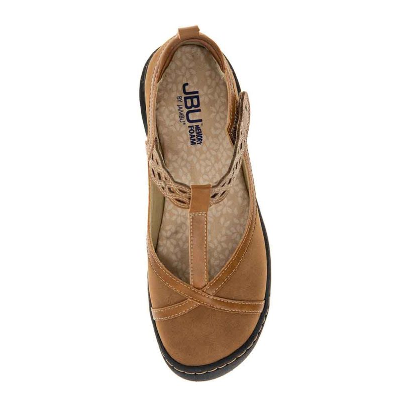 B2BUT04 Womens Jbu By Jambu Buttercup Slip On Tan 4