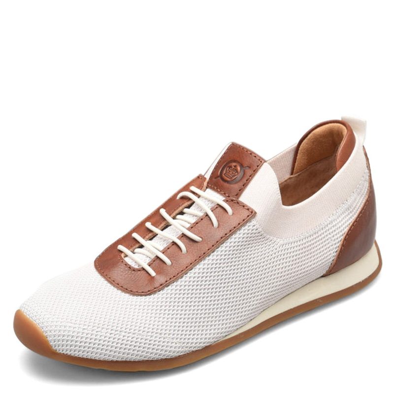 BM0010690 Mens Born Barrett Sneaker White Tan 4