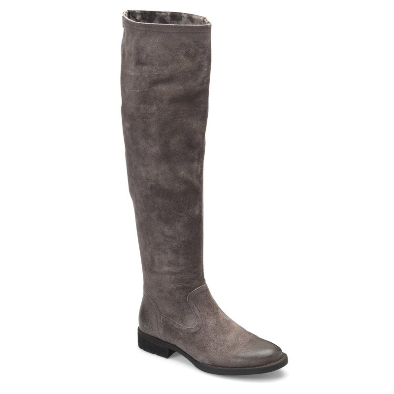 BR0015042 Womens Born Borman Over The Knee Boot Dark Grey