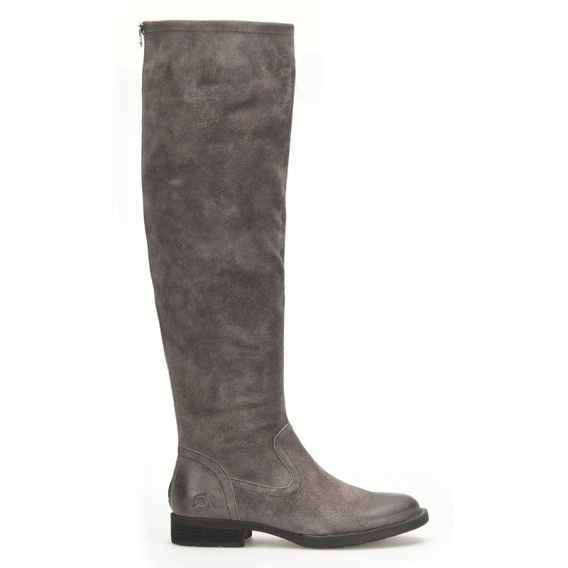 BR0015042 Womens Born Borman Over The Knee Boot Dark Grey 1