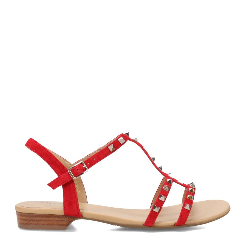 BRUNEL REDSDE Womens Vaneli Brunel Sandal Red Suede 1 6386f4b1 6a9c 4314 9a44 7c0e09e04d67