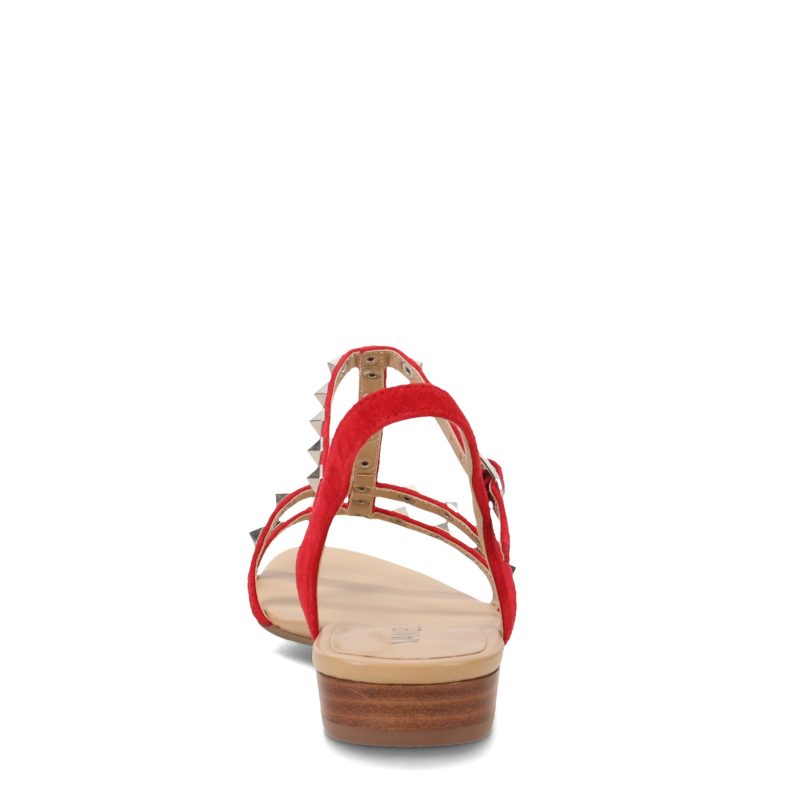 BRUNEL REDSDE Womens Vaneli Brunel Sandal Red Suede 4