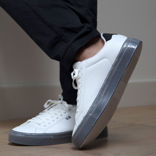 BSMCROWV 1882 Mens Ben Sherman Crowley Sneaker White Alloy Black 2